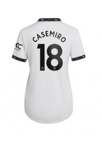 Fotbalové Dres Manchester United Casemiro #18 Dámské Venkovní Oblečení 2022-23 Krátký Rukáv